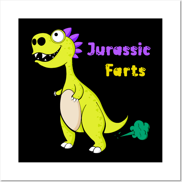 Jurassic Farts Wall Art by Art by Nabes